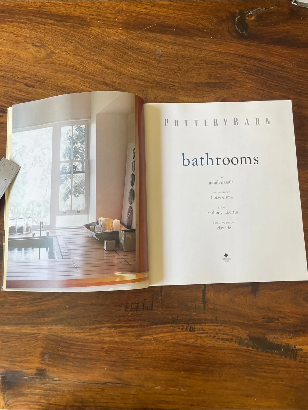 2 Pottery Barn Books Bathrooms (softcover) + Dining Spaces (hardcover)